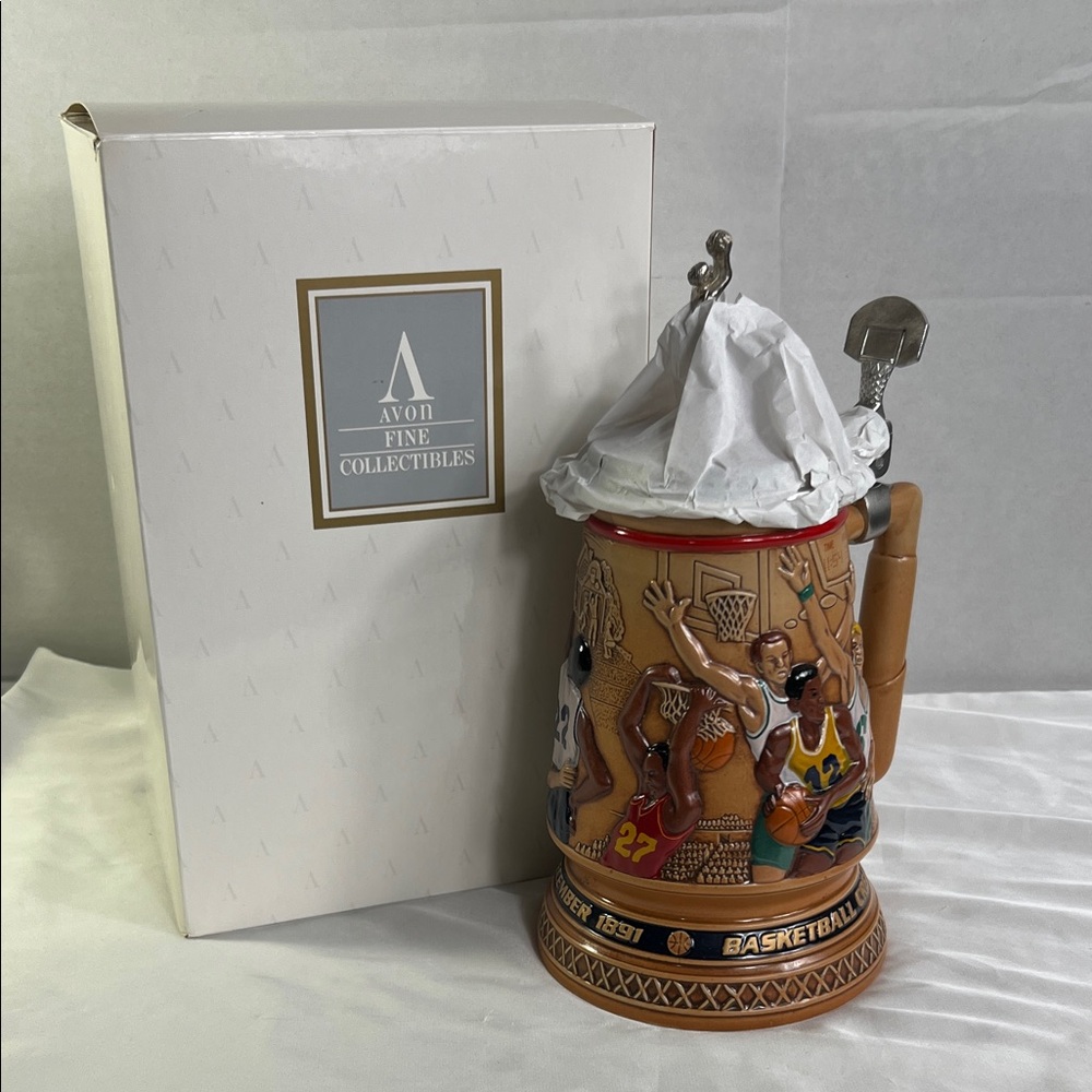 Vintage 1993 Avon Basketball Collectible Century of Basketball Stein‎ Brand New